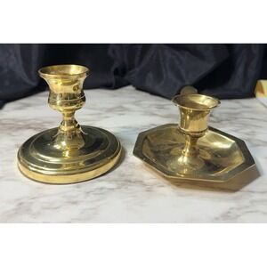 BALDWIN BRASS 3.5" T AND 2.25"T HANDLE CANDLE HOLDER (2758)‎